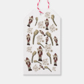 クリスマスくるみ割り兵士のナッツ ギフトタグ (正面)