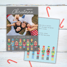 クリスマスくるみ割り写真挨拶カード 招待状