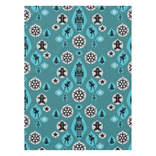 クリスマスくるみ割り器の小石 テーブルクロス (正面)