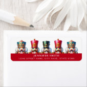 クリスマスくるみ割り差出人住所ラベル ラベル (インサイチュ)