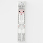 クリスマスくるみ割り灰色 横断幕 (縦)