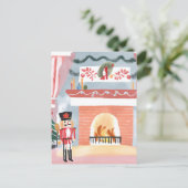 クリスマスくるみ割り炉 | 水メリー色 シーズンポストカード (スタンド正面)