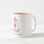 クリスマスくるみ割り玩具兵士スノーグローブ ツートーンマグカップ (正面右)