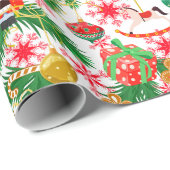 クリスマスくるみ割り玩具兵士ロッキングホース ラッピングペーパー (ロールコーナー)