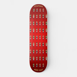 クリスマスくるみ割り玩具兵 スケートボード