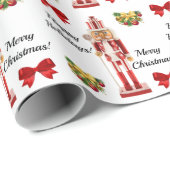 クリスマスくるみ割り紙パーソナライズ ラッピングペーパー (ロールコーナー)