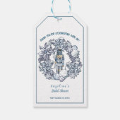 クリスマスくるみ割り花輪ブライダルシャワー ギフトタグ (裏面)