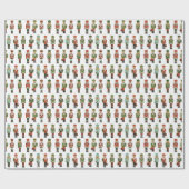 クリスマスくるみ割り車のホリデーラッピング紙 ラッピングペーパー (フラット)