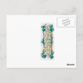 クリスマスことわざとクリスマス企業の感謝してい ポストカード (裏面)