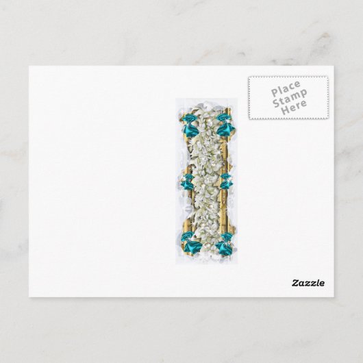 クリスマスことわざとクリスマス企業の感謝してい ポストカード (裏面)