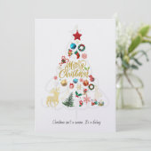 クリスマスことわざカード、文房具カード シーズンカード (スタンド正面)