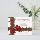 クリスマスことわざクリスマス企業の感謝してい シーズンポストカード (スタンド正面)