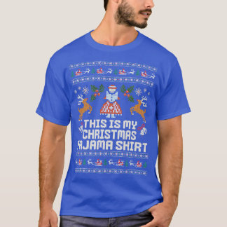 クリスマスこれは私のクリスマスパジャマ Tシャツ