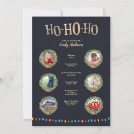 クリスマスこれは自分の人生である – 写真を追加するマイルストーンカード 招待状