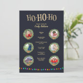 クリスマスこれは自分の人生である – 写真を追加するマイルストーンカード 招待状 (スタンド正面)