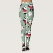 クリスマスさくらんぼブロッサムパンダ レギンス (裏面)