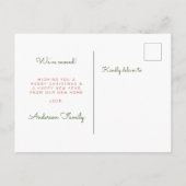 クリスマスさくらんぼリース2枚フォトニューホームムービング 案内ポストカード (裏面)