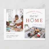 クリスマスさくらんぼリース2枚フォトニューホームムービング 案内ポストカード (正面)