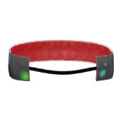 クリスマスさまざまなネオンカラー雪の結晶を落とすS アスレチックヘッドバンド (裏面)