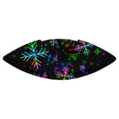 クリスマスさまざまなネオンカラー雪の結晶を落とすS アメリカンフットボール (パネル)