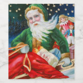 クリスマスさん |ヴィンテージサンタクロース ワインラベル (シングルラベル)