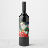 クリスマスさん |ヴィンテージサンタクロース ワインラベル (正面)