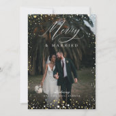 クリスマスさん 新婚の喜びに満ちた ご夫婦 シーズンカード (正面)