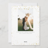 クリスマスさん 新婚の喜びに満ちた ご夫婦 シーズンカード (裏面)