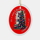 クリスマスじゃない | 両面 セラミックオーナメント (右)