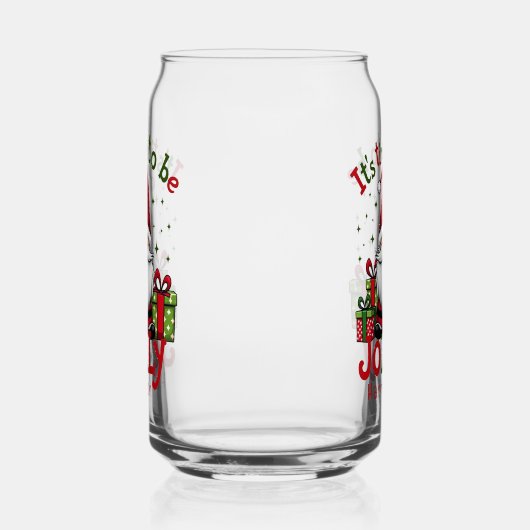 クリスマスすてきかわいいサパーソナライズされたンタ ガラス缶 (左)