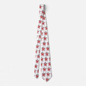 クリスマスすてきにトナカイを呼ぶサンタクロース ネクタイ (裏面)