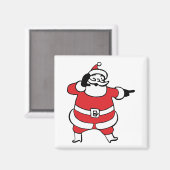 クリスマスすてきにトナカイを呼ぶサンタクロース マグネット (正面/裏面)