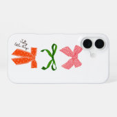 クリスマスすてきに小さな物に頭を下げる iPhone 16ケース (裏面横)