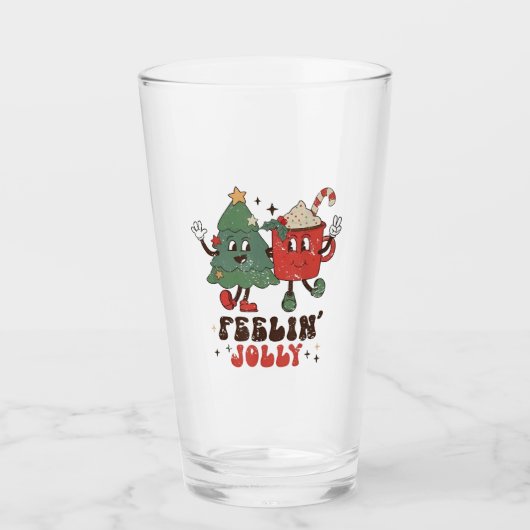 クリスマスすてきに熱いカコアGroovyクリスマスを感じる タンブラーグラス (正面)