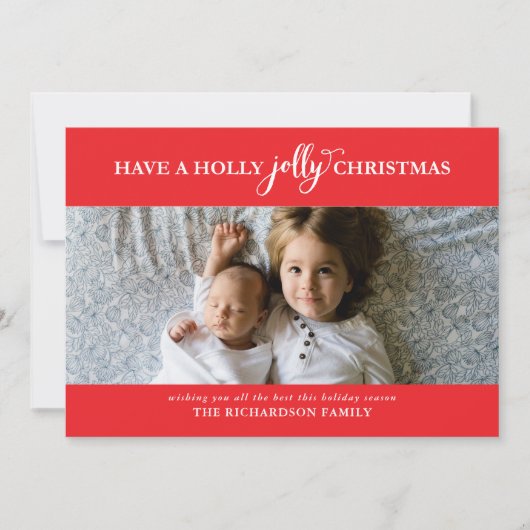 クリスマスすてきの写真を持つ シーズンカード (正面)