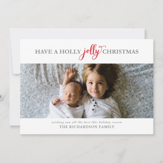 クリスマスすてきの写真を持つ シーズンカード (正面)