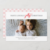 クリスマスすてきの写真を持つ シーズンカード (正面/裏面)