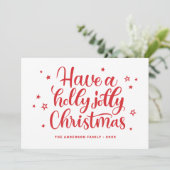 クリスマスすてきを祝う。赤い冬の脚本 シーズンカード (スタンド正面)