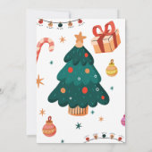 クリスマスすてきグッドタイム1回目の誕生日 招待状 (裏面)