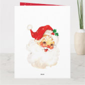 クリスマスすてきサンタクロース写真あいさつメリー文 カード (裏面)