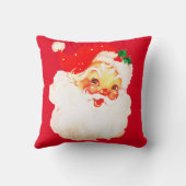 クリスマスすてきサンタクロース赤いあいさつメリー文 クッション (裏面)