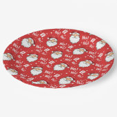 クリスマスすてきサンタクロース ペーパープレート (アングル)