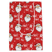 クリスマスすてきサンタクロース ミディアムペーパーバッグ (裏面)