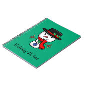 クリスマスすてき雪だるま手帳 ノートブック (左側)