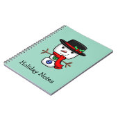 クリスマスすてき雪だるま手帳 ノートブック (左側)