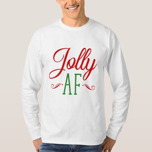 クリスマスすてきAs F***、クリスマスギフト Tシャツ (正面)