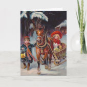 クリスマスそりカード シーズンカード (正面)