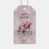 クリスマスそりギフトホリデーギフトラベル ギフトタグ (正面)