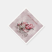 クリスマスそりギフトホリデーナプキン スタンダードカクテルナプキン (角)