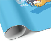 クリスマスそり子犬ラッピング紙 ラッピングペーパー (ロールコーナー)